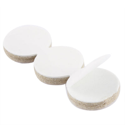 Harfington Uxcell 18 Pcs 25mm Dia Self Adhesive Furniture Floor Protector Felt Pad Cushion Gray