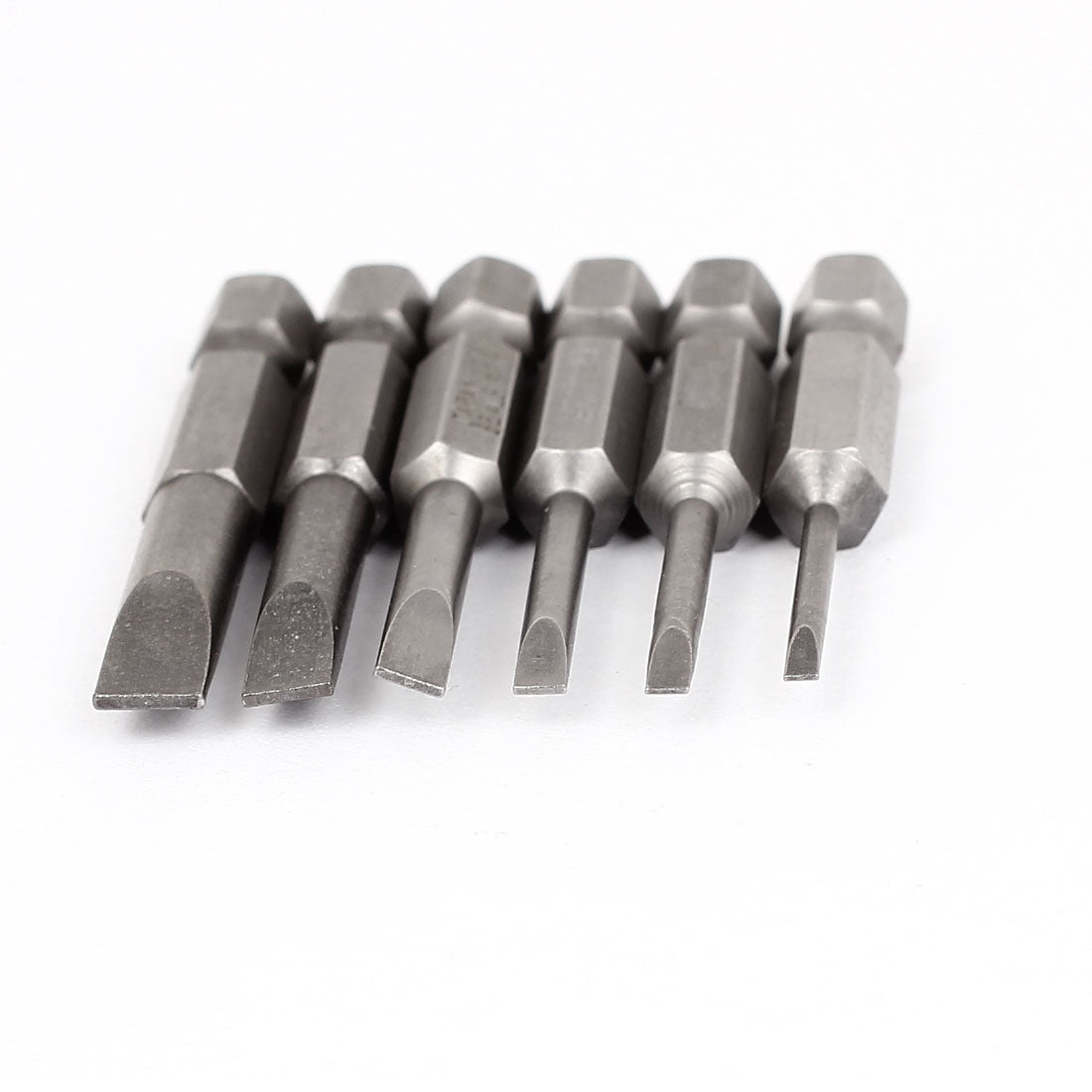 Harfington 50mm Length Magnetic Slotted Electric Screwdriver Bits Set 6 In 1