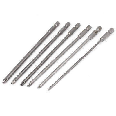 Harfington 150mm Long Round Shaft Magnetic Phillips Electric Screwdriver Cross Bits Set 6 In 1