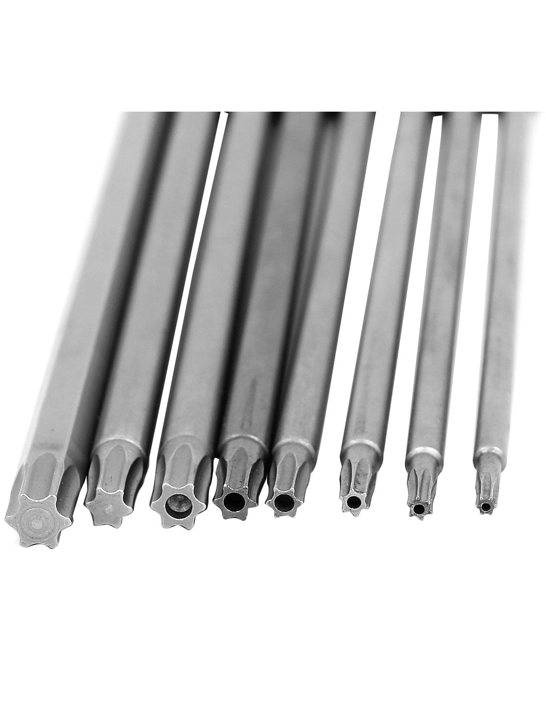Harfington 150mm Length Silver Gray Magnetic Torx Security Electric Screwdriver Bits Set 8 In 1