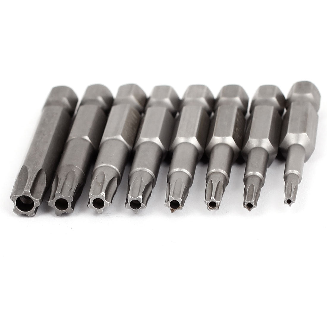 Harfington 1/4"x50mm Magnetic Electric Pentacle 5 Point Star Head Screwdriver Bits Set 8 In 1