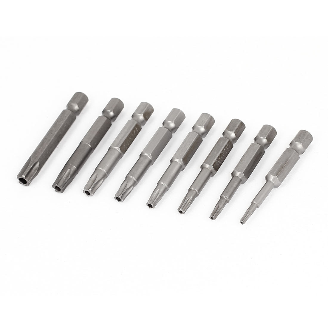 Harfington 1/4"x50mm Magnetic Electric Pentacle 5 Point Star Head Screwdriver Bits Set 8 In 1