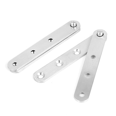 Harfington 185mm Length Door Cabinet Window Fitting Part Stainless Steel Hinge 2Pcs
