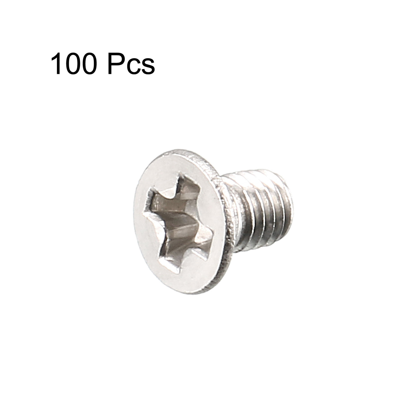 Harfington M3 x 5mm Phillips Flat Head Metric Countersunk Bolts Machine Screws 100Pcs