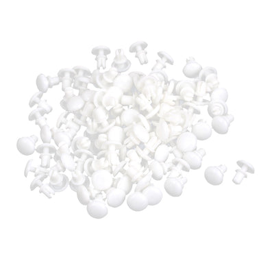 Harfington 100Pcs Nylon Push Clips Rivet Fastener for 1.0-2.0mm Thickness Panel