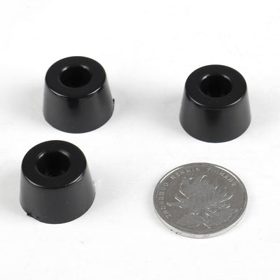 Harfington 12pcs Rubber Feet Bumpers Furniture Table Amplifier Speaker Cabinet Leg Pads, D20x18xH12mm