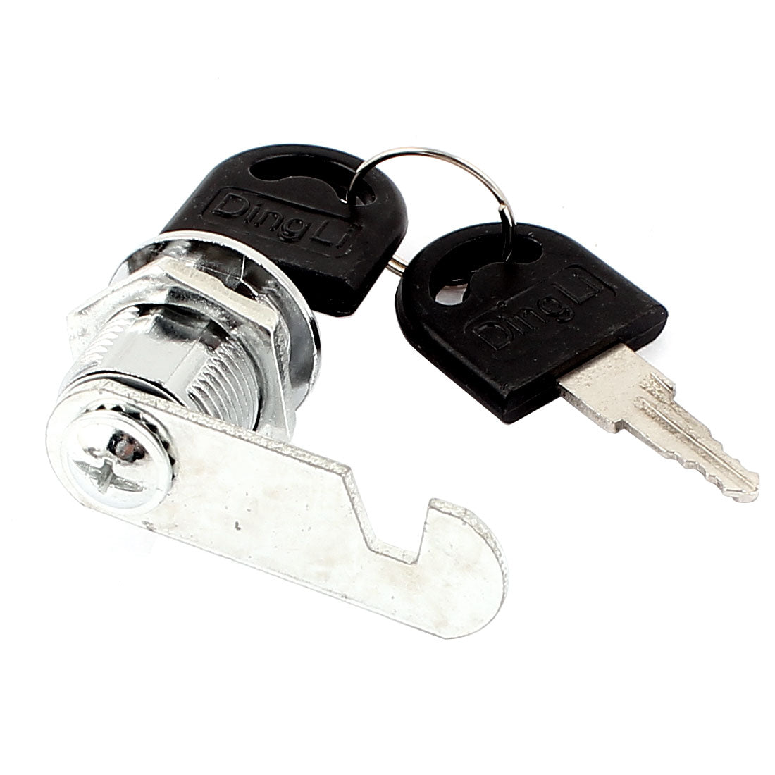 Harfington 6pcs 18mm Thread Panel Cutout Cabinet Mailbox Drawer Cupboard Cylinder Cam Lock Locker w 2 Keys