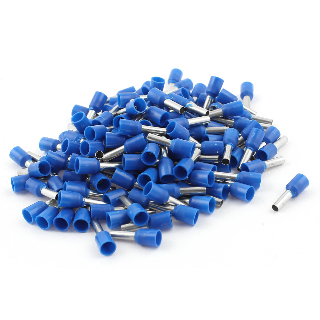 Harfington 150Pcs Blue Wire Copper Crimp Connector Insulated Ferrule Pin Cord End Terminals AWG14