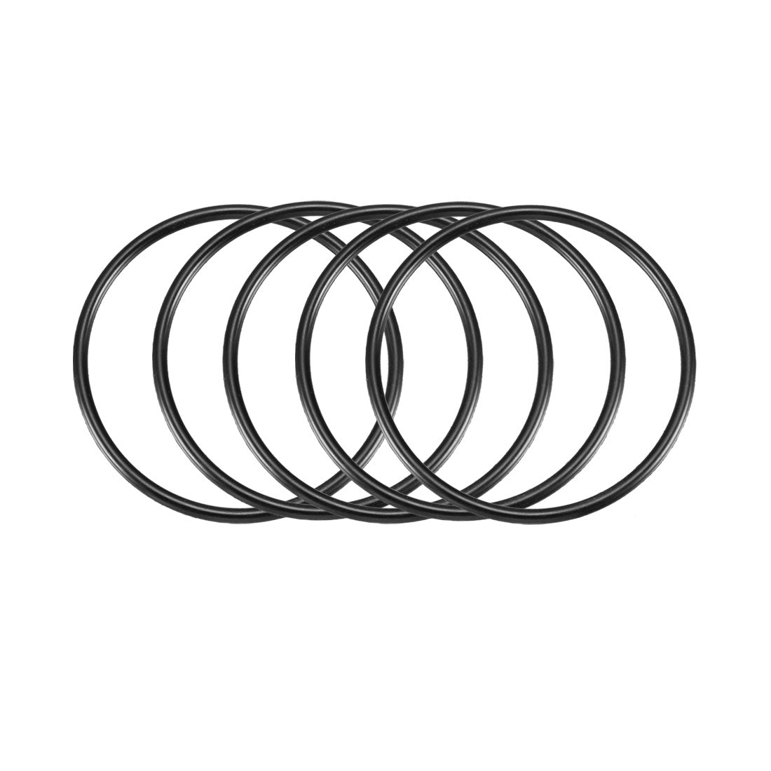 Harfington Nitrile Rubber O-Rings Metric Buna-N Sealing Gasket Black Pack of 25