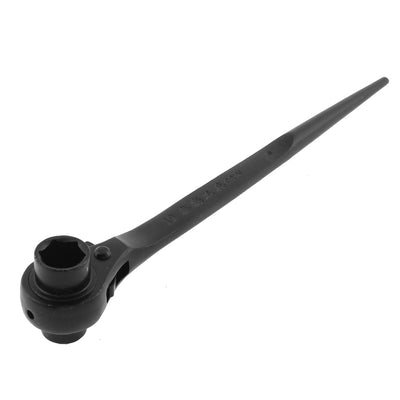 Harfington Black Scaffold Podger Hex Socket Ratchet Wrench Quick Release Tool 19mm x 22mm