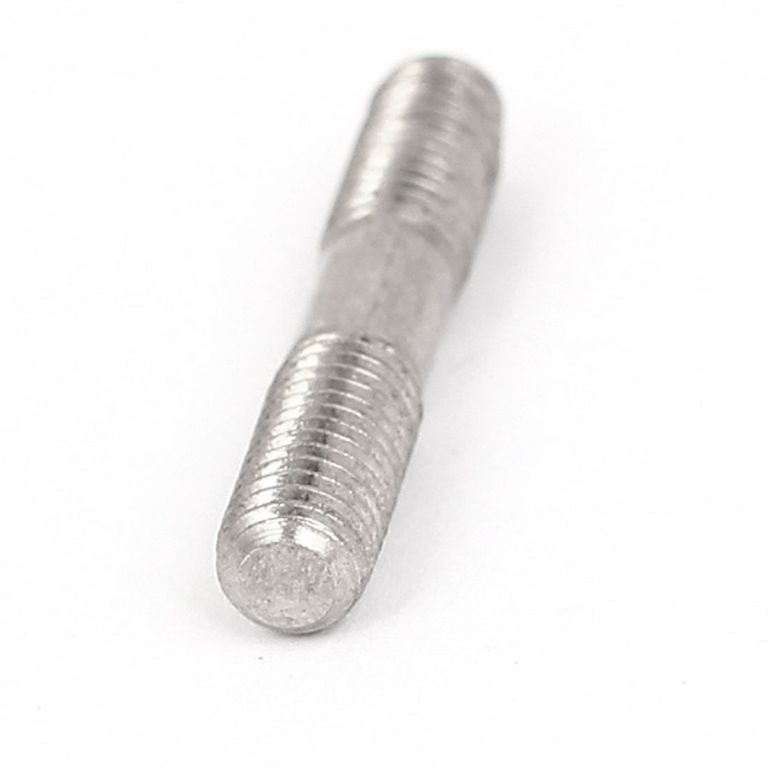 Harfington M5x30mm 304 Stainless Steel Double End Threaded Stud Screw Bolt Silver Tone 5Pcs