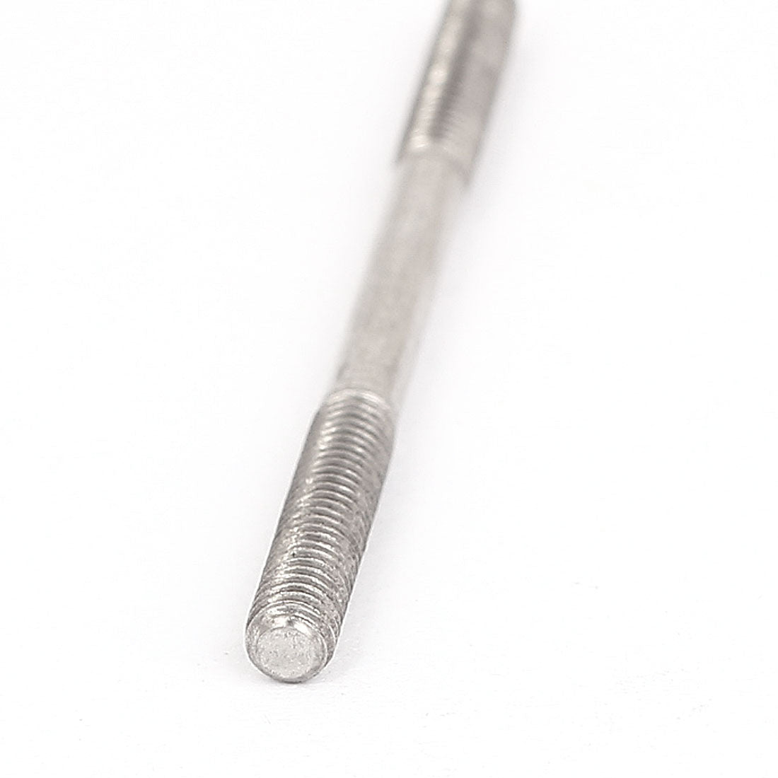 Harfington M4x60mm 304 Stainless Steel Double End Threaded Stud Screw Bolt Silver Tone 5Pcs