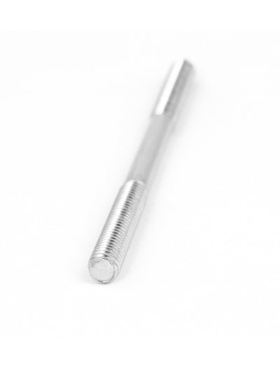 Harfington M6x90mm 304 Stainless Steel Double End Threaded Stud Screw Bolt Silver Tone 5Pcs