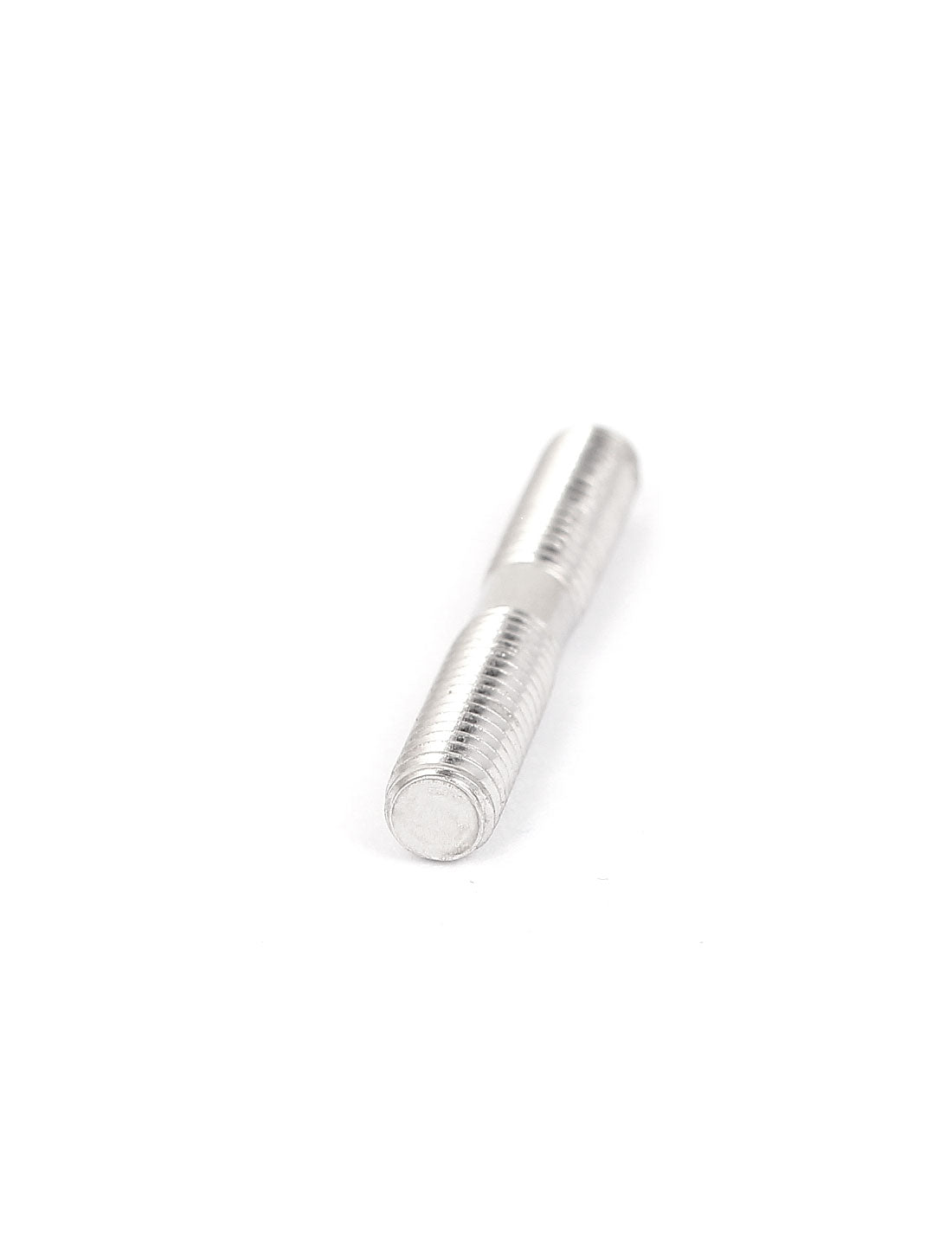 Harfington M6x40mm 304 Stainless Steel Double End Threaded Stud Screw Bolt Silver Tone 5Pcs
