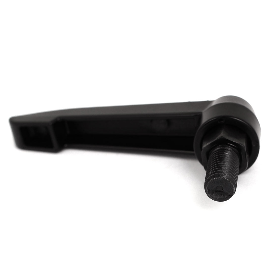 Harfington M10x20mm Male Thread 80mm Lever Length Metal Adjustable Clamp Handle 2Pcs Black