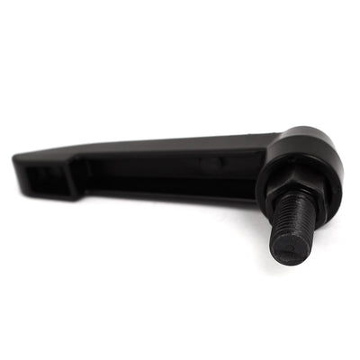 Harfington M10x20mm Male Thread 80mm Lever Length Metal Adjustable Clamp Handle 2Pcs Black
