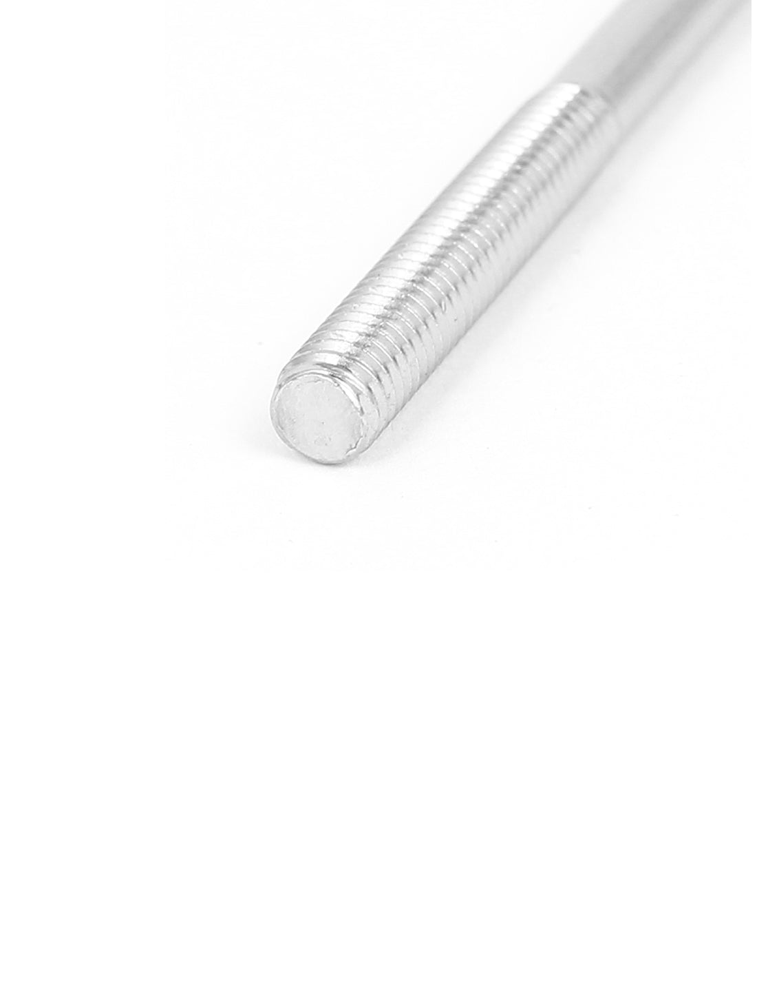 Harfington M6x100mm Stainless Steel Double End Threaded Stud Screw Bolt Silver Tone 5Pcs