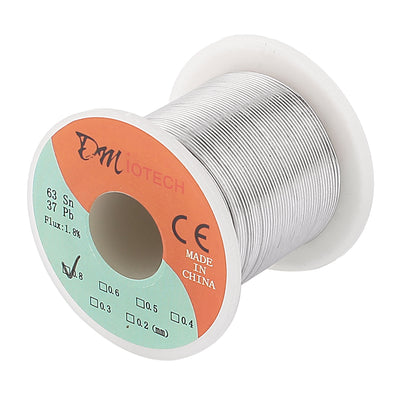 Harfington 0,8 mm Kolophoniumkern-Lötzinn-Blei-Lötdraht 63/37 für elektrisches Löten, 200 g