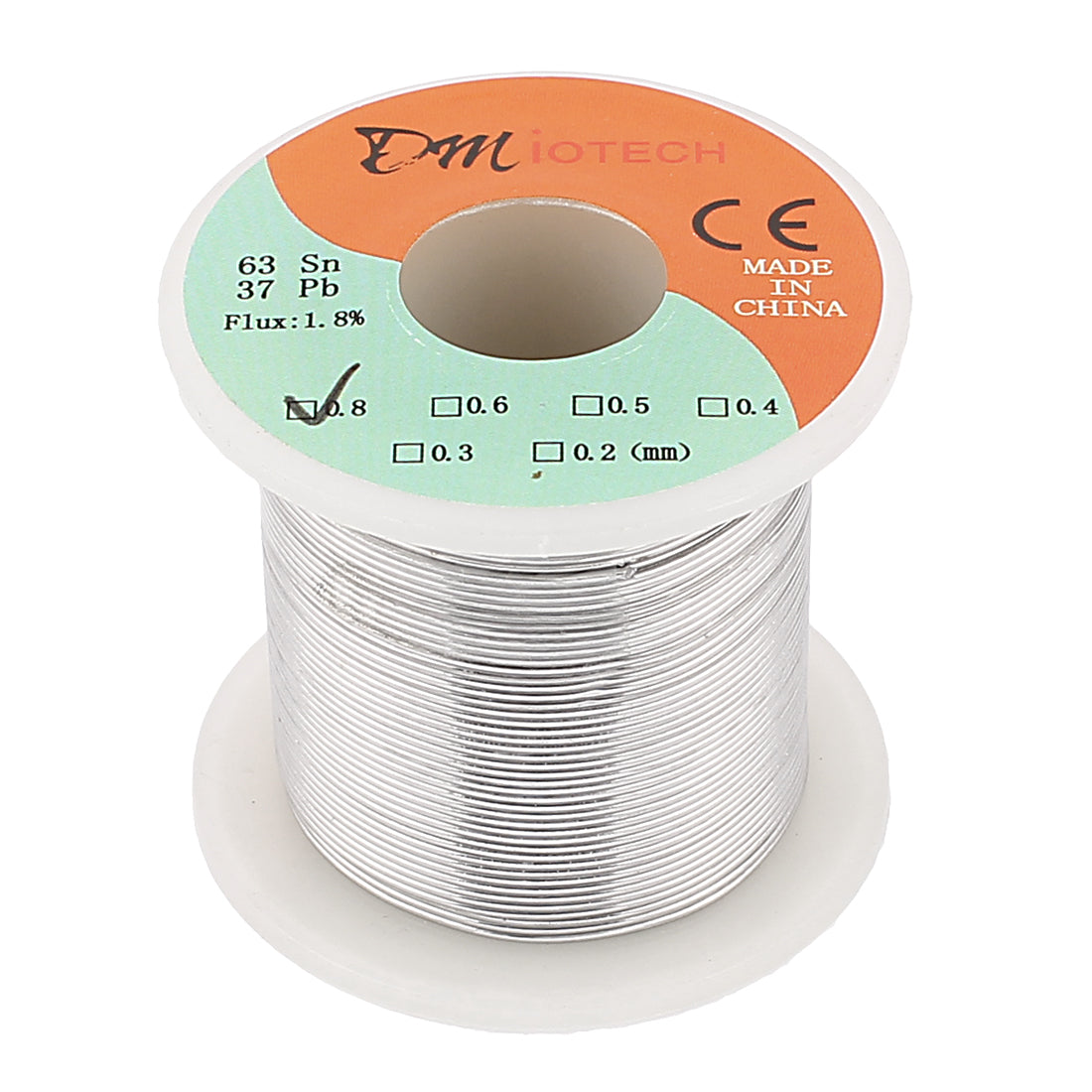 Harfington 0,8 mm Kolophoniumkern-Lötzinn-Blei-Lötdraht 63/37 für elektrisches Löten, 200 g