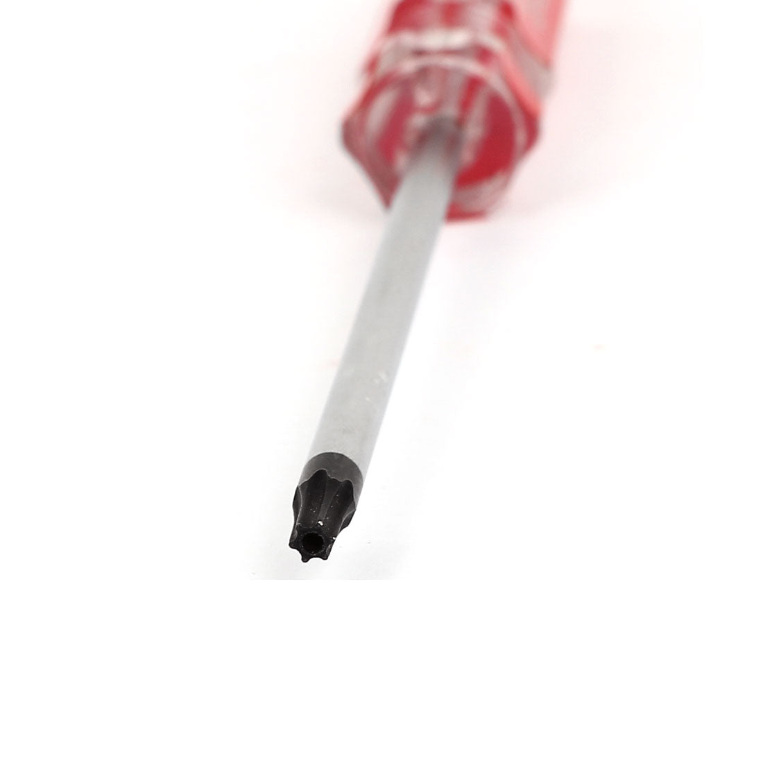 Harfington Clear Red Plastic Handle 4mm Tip T20 Magnetic Torx Security Screwdriver