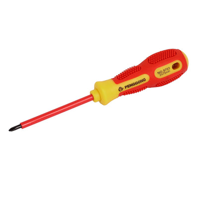 Harfington 3mmx75mm Shaft 3mm Magnetic Tip Plastic Grip Phillips Screwdriver Repair Tool