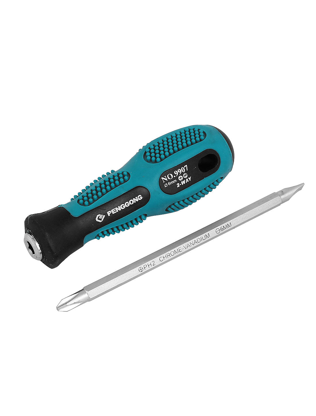 Harfington 100mmx6mm Hex Shaft 6mm Magnetic Tip Two Way Slotted Phillips Screwdriver