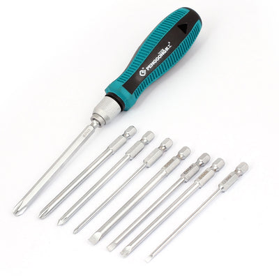 Harfington 3mm 4mm 5mm 6mm PH0 PH1 PH2 PH3 Slotted Phillips Bit Screwdriver 9 in 1 Set