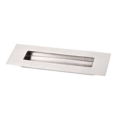 Harfington 150mmx50mm Polished Stainless Steel Rectangular Flush Recessed Pull Door Handle