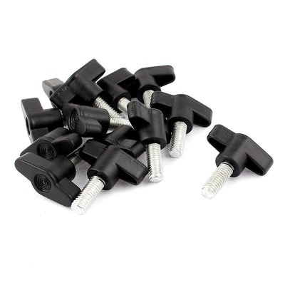 Harfington 13pcs 8mm x 20mm Male Thread Plastic T Handle Screw On Type Clamping Knob