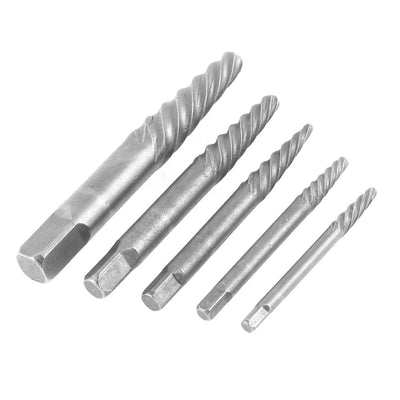 Harfington 5 in 1 Broken Damaged Bolts Screw Studs Extractor Remover Set 3mm-18mm