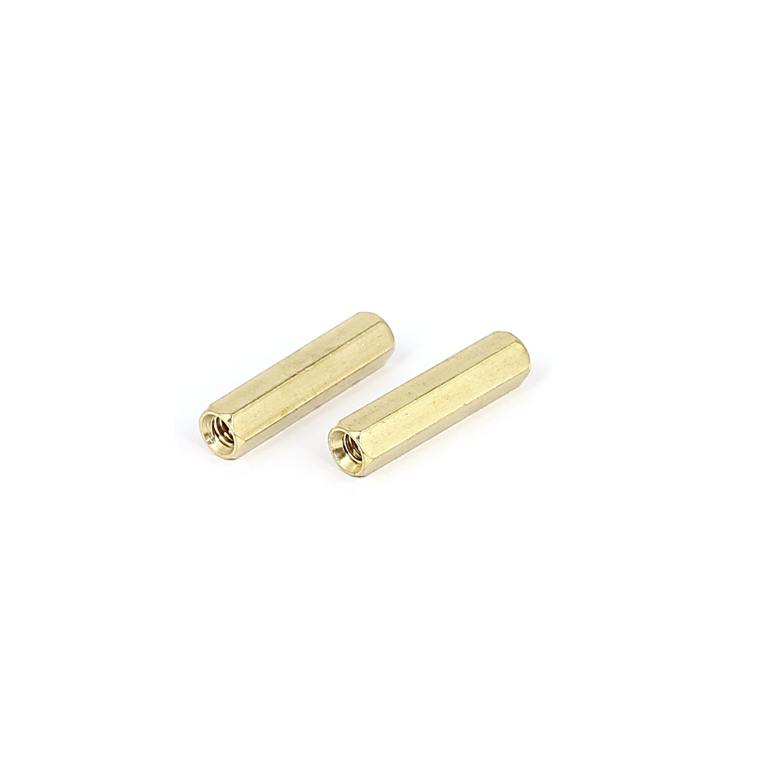 Harfington M4 x 25mm Female Thread Brass Hex Standoff Pillar Rod Spacer Coupler Nut 25pcs