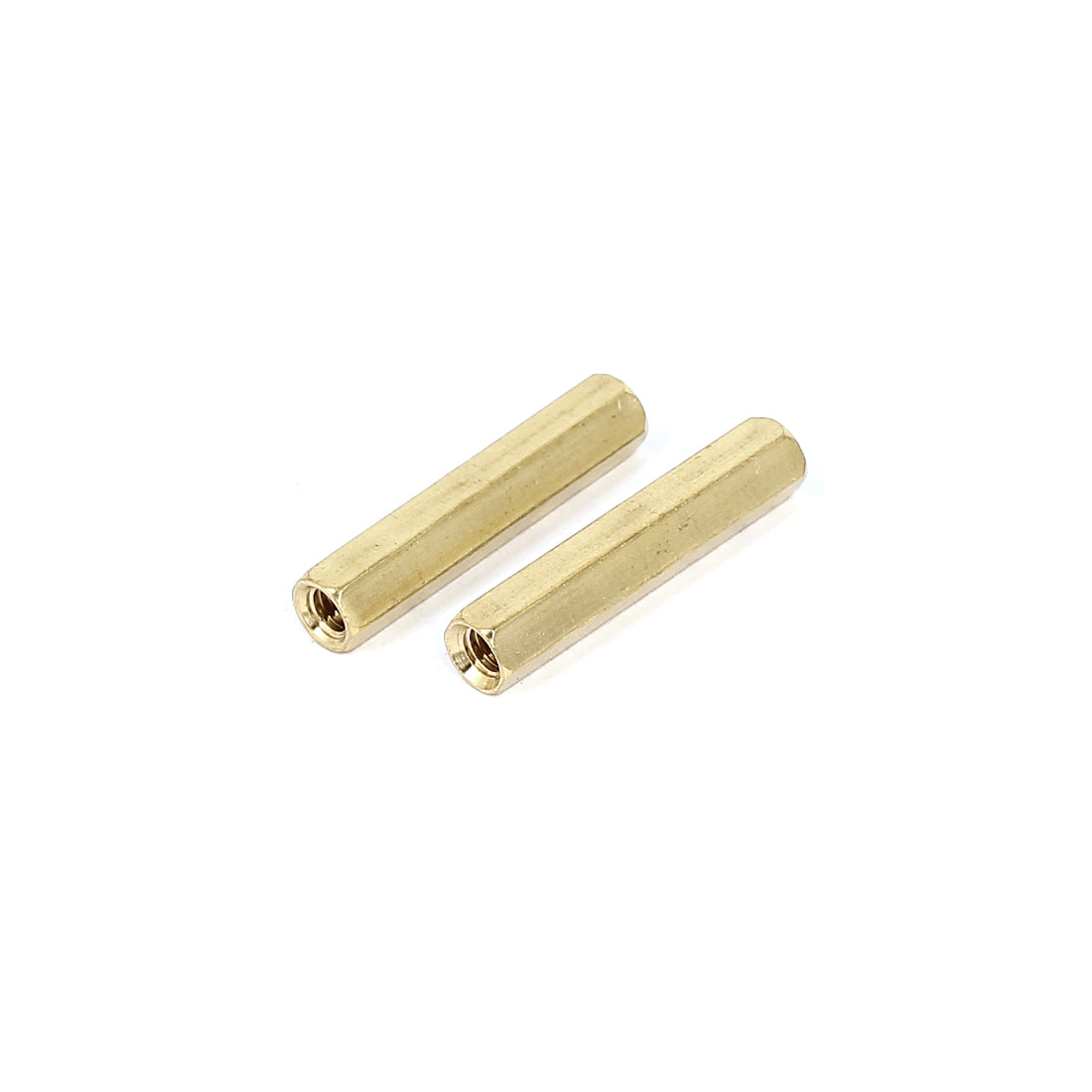 Harfington M4 x 30mm Female Thread Brass Hex Standoff Pillar Rod Spacer Coupler Nut 25pcs