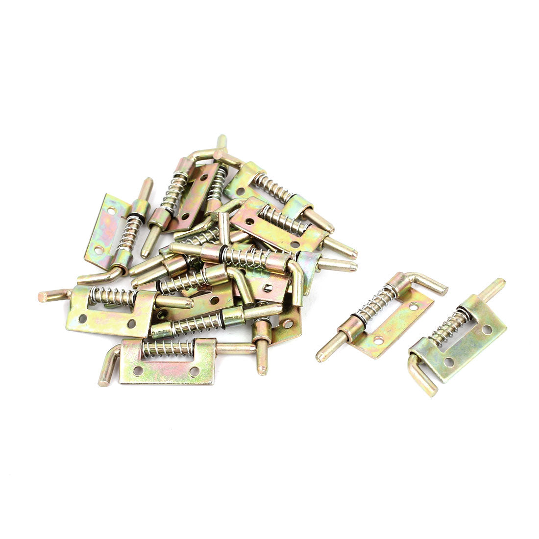 Harfington 16pcs Bronze Tone Metal Locked Right-handed Spring Loaded Bolt Latch for Gate Door