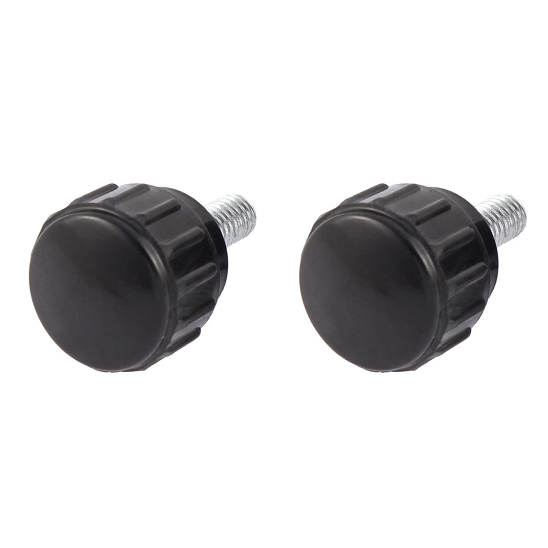 Harfington M4 x 10mm Round Head Screw On Thumbscrews Knurled Clamping Knob Grips 2 Pcs