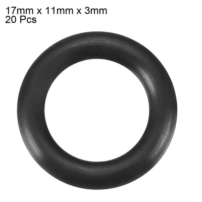 Harfington Nitrile Rubber O-Rings, Metric Buna-N Sealing Gasket 20Pcs