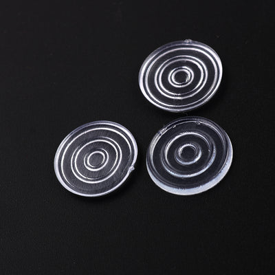 Harfington 18mm Dia Round Clear Plastic Non-slip Glass Table Mat Pad Cushion 20Pcs