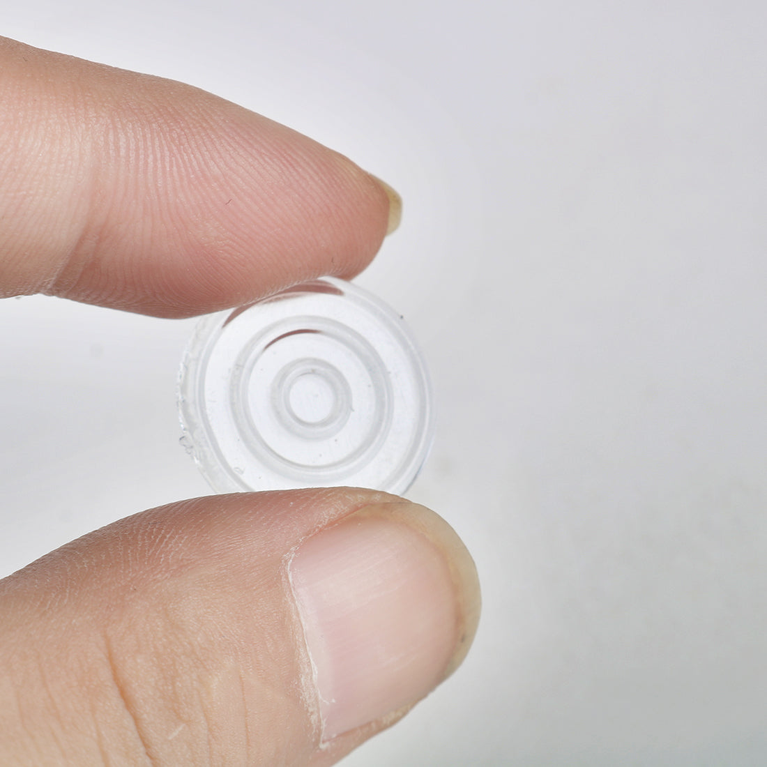 Harfington 18mm Dia Round Clear Plastic Non-slip Glass Table Mat Pad Cushion 20Pcs