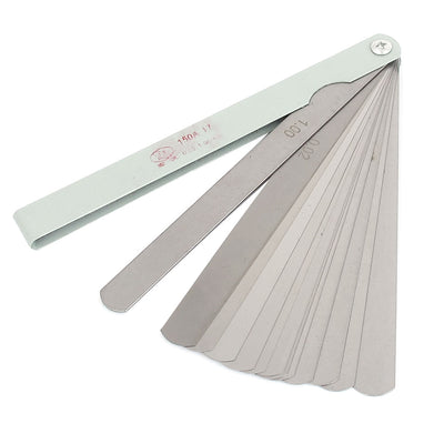 Harfington 0,02 bis 1 mm Dicke, metrische Füller-Fühlerlehre, 150 mm lang