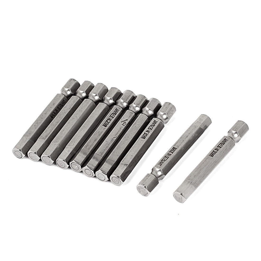 Harfington 10Pcs 6mm Hex Tip 1/4" Shank Magnetic Hexagonal Screwdriver Bit 50mm Length