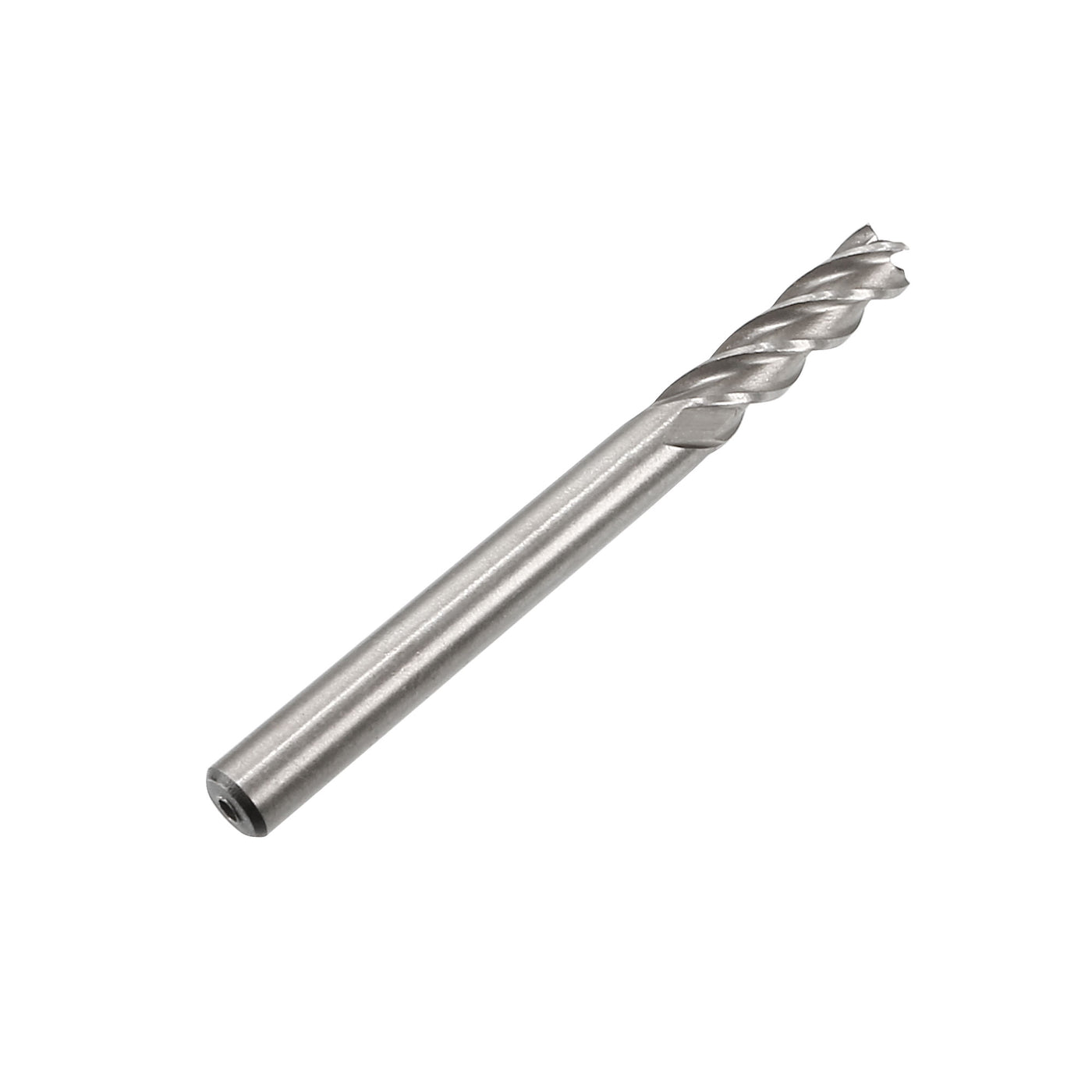 Harfington 2pcs HSS-AL CNC Straight Shank 4 Flutes End Mill Milling Machine Cutter Bits 6x6mm