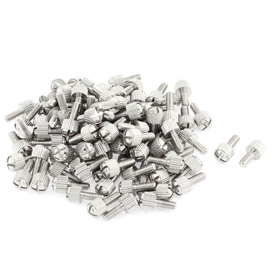 Harfington 100pcs Computer PC Case Metal Knurled Head Phillips Thumb Screws M4x10mm