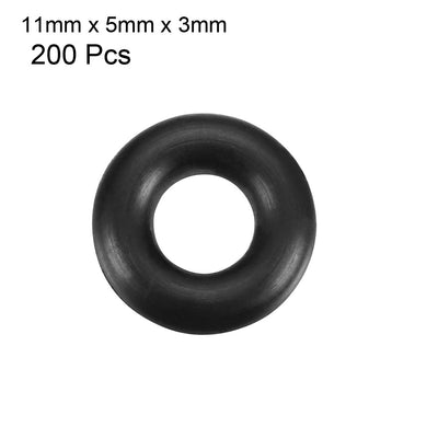 Harfington Nitrile Rubber O-Rings Metric Buna-N Sealing Gasket Pack of 200