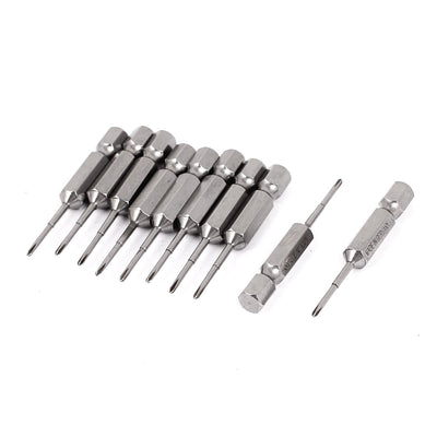Harfington 10pcs 1/4" Hex Shank PH00 1.6mm Tip Magnetic S2 Steel Phillips Screwdriver Bits