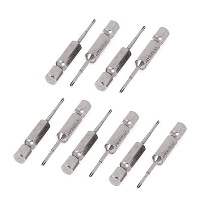 Harfington 10pcs 1/4" Hex Shank PH00 1.6mm Tip Magnetic S2 Steel Phillips Screwdriver Bits