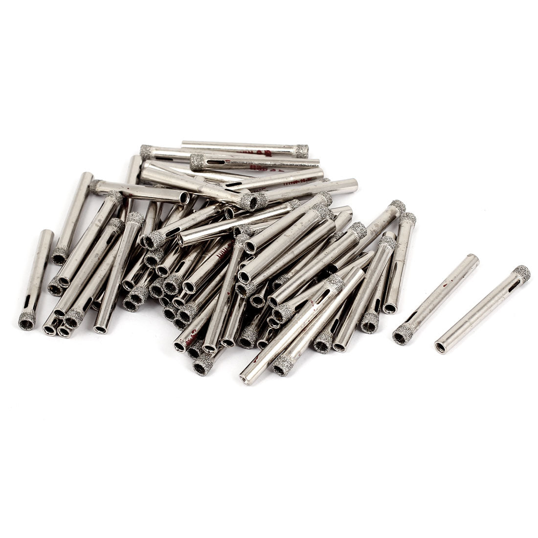 Harfington Straight Shank 6mm Diameter Diamond Coated Glass Tile Hole Saw Tool 100pcs