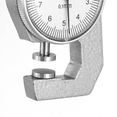 Harfington 0-10mm Pocket Round Dial Thickness Gauge Gage Tester Measurement Tool 0.1mm