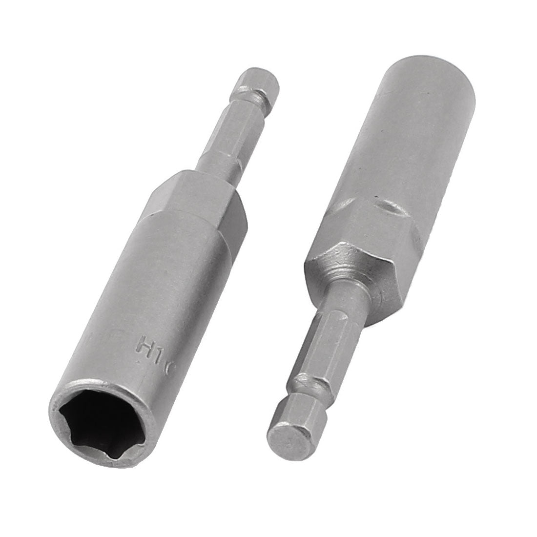 Harfington 1/4" Shank 10mm Hex Socket Dia Nut Driver Setter Bit 2pcs