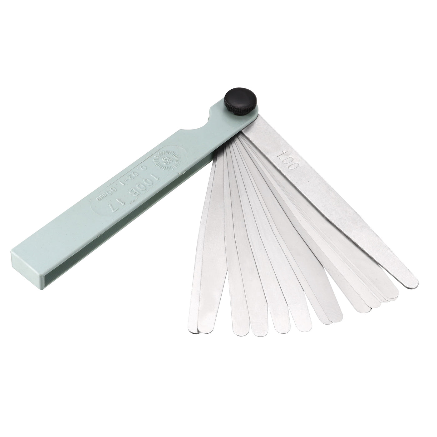 Harfington 0.02-1.00mm Thickness 17 Leaves Measuring Tool Feeler Gauge