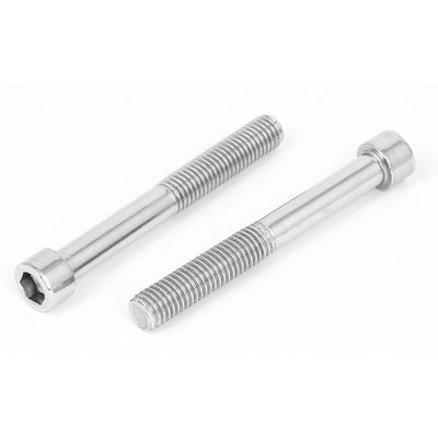 Harfington M10x80mm 304 Stainless Steel Hexagon Socket Head Cap Screws Bolts DIN 912 10pcs