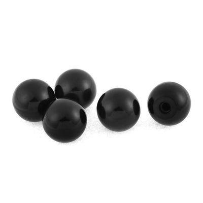 Harfington Handle Controls Levers Ball Knob Black 40mm Diameter M8 Thread 5Pcs